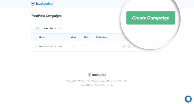 09-create - TrustPulse Create Campaign